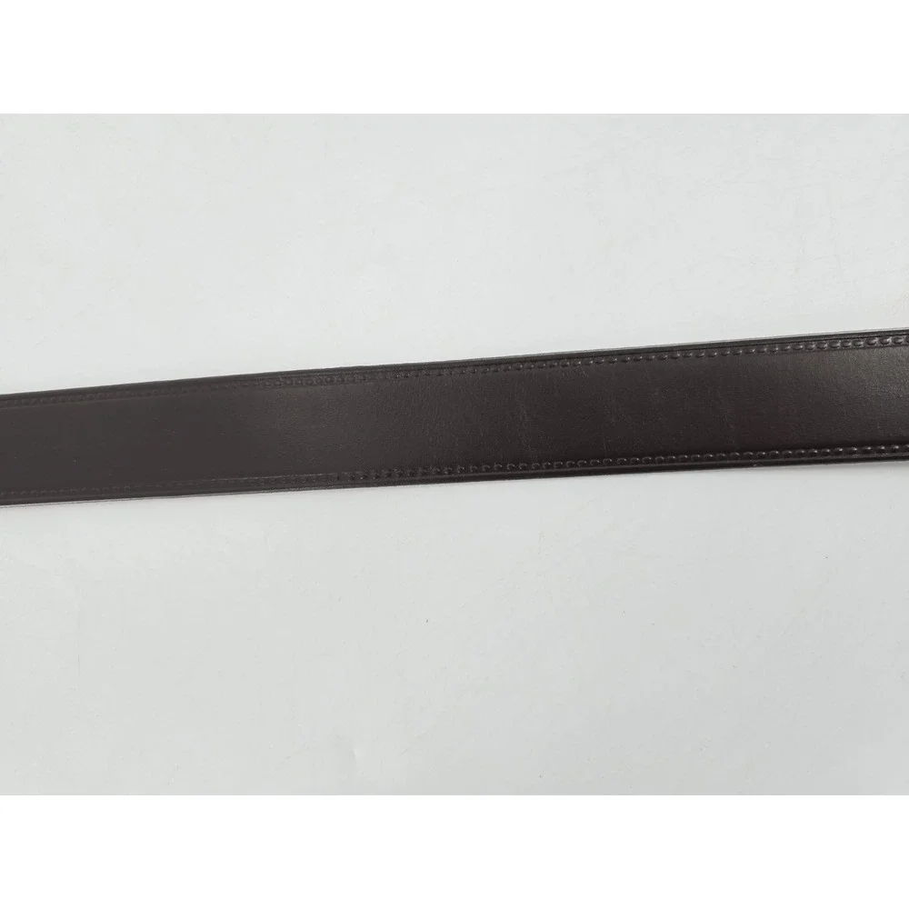 NEW VTG Brown U.S.A Belt Genuine Top Grain Cowhide Leather‎ - Gold Sz 40 - 5092